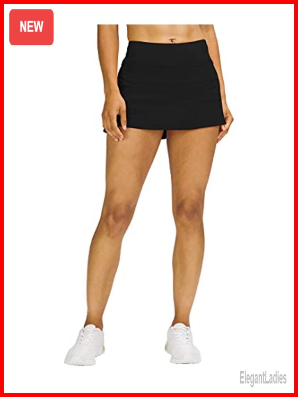 Pleated Workout Tennis Skorts with Pockets Built-in Shorts Sports Skort